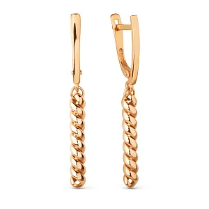 Серьги из красного золота
