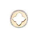 Подвеска из красного золота с фианитами