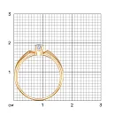 Кольцо из красного золота с бриллиантом