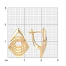 Серьги из красного золота