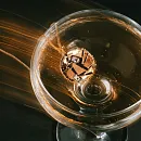 Подвеска из красного золота с фианитами