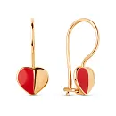 Серьги детские из красного золота