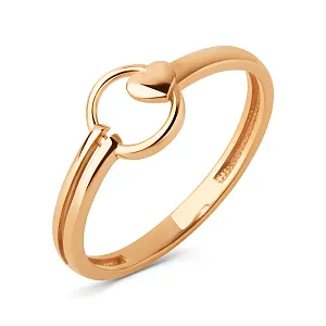 Кольцо из красного золота