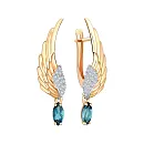 Серьги из красного золота