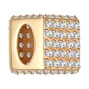 Подвеска из красного золота с фианитами