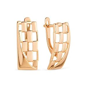 Серьги из красного золота