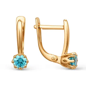 Серьги из красного золота