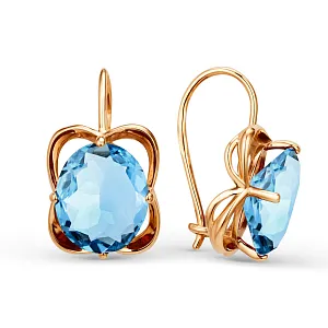 Серьги из красного золота