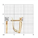 Серьги из красного золота