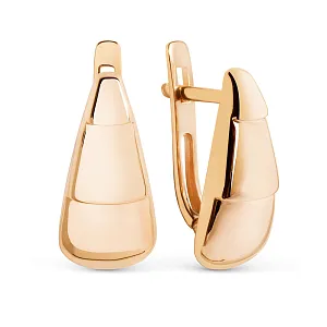 Серьги из красного золота