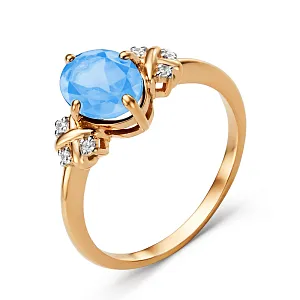 Кольцо из красного золота