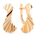 Серьги из красного золота