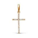 Подвеска из красного золота с фианитами