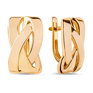 Серьги из красного золота