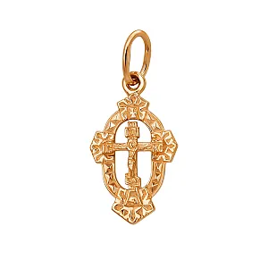 Крест из красного золота