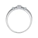 Кольцо из белого золота с бриллиантами