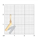 Подвеска из красного золота с фианитами