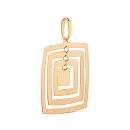 Подвеска из красного золота