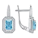 Серьги из белого золота