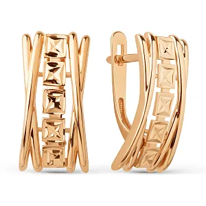 Серьги из красного золота