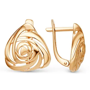 Серьги из красного золота