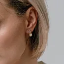 Серьги из красного золота с фианитами