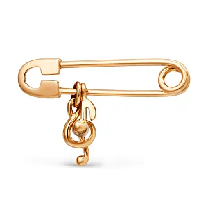 Булавка из красного золота