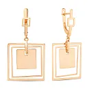 Серьги из красного золота