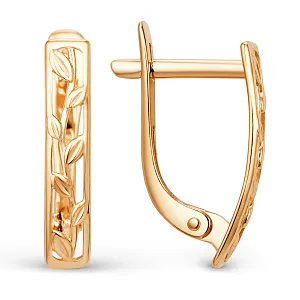 Серьги из красного золота