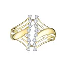 Кольцо из желтого золота с бриллиантами