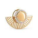 Подвеска из красного золота с фианитами