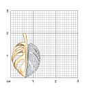 Подвеска из красного золота с фианитами