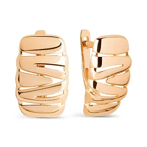 Серьги из красного золота