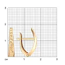 Серьги из красного золота