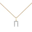 Подвеска из красного золота с бриллиантами