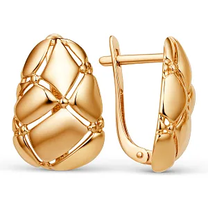 Серьги из красного золота
