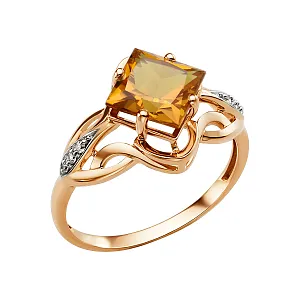 Кольцо из красного золота