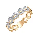 Кольцо из красного золота с бриллиантами