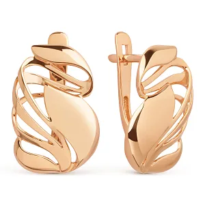 Серьги из красного золота