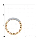 Кольцо из красного золота с фианитами