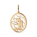 Подвеска из красного золота