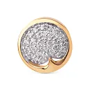 Подвеска из красного золота с фианитами