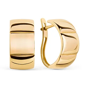 Серьги из красного золота