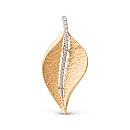 Подвеска из красного золота с фианитами