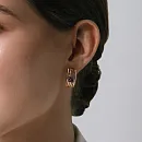 Серьги из красного золота с аметистами