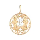 Подвеска из красного золота