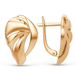 Серьги из красного золота