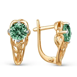 Серьги из красного золота