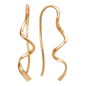 Серьги из красного золота