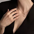 Подвеска из красного золота с фианитами